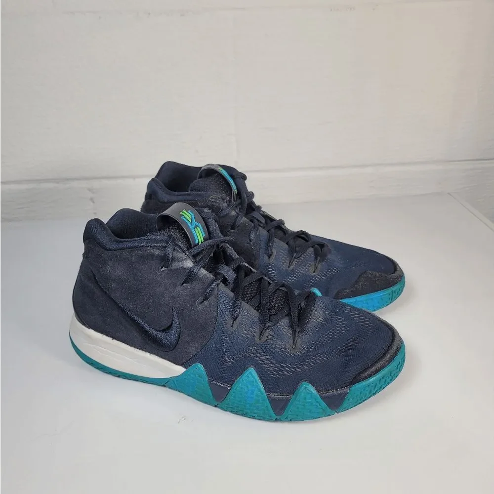 Nike Kyrie 4 Obsidian Basketball Shoes Sneakers‎ Youth 6Y AA2897-401